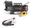 Warrior Ninja 4500lb 12V Winde - Kabel-Handsteuerung, Hochdrehmomentmotor, HD-Kontakte, Stahlgetriebe, Montageplatte, Haken, Vollständige Lasthaltebremse - Synthetikseil