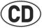 Generisch Aufkleber CD | Diplomatenkennzeichen für diplomatische Fahrzeuge | Diplomat | PKW | Auto | Sticker Autoaufkleber