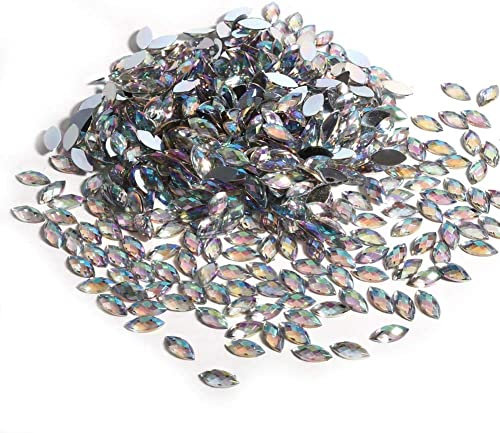 500 Stück Kristall AB Acryl Kristalle Flatback Strasssteine nageldesign Kristallrhinestones Für Bekleidung, DIY für Halskette Kleidung Hochzeitskleid Dekorationen