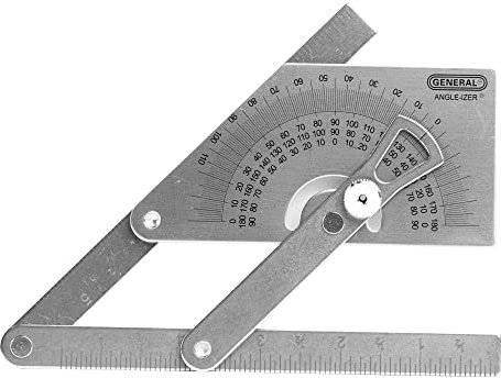 General Tools Winkelmesser und Winkelmesser #39, Edelstahl, außen, innen, schräge Winkel, 0° bis 180°