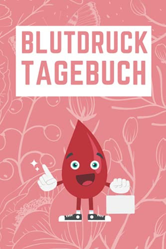 Blutdruck Tagebuch: Notizbuch um den Blutdruck Diastole Systole und Herzfrequenz zu dokumentieren - Platz für mehr als 3800 Messungen - Blutdruckpass Geschenk - A5 - 200 Seiten