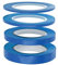 Modelcraft - Nastro adesivo flessibile, confezione da 4, blu, 1, 2, 3 e 6 mm