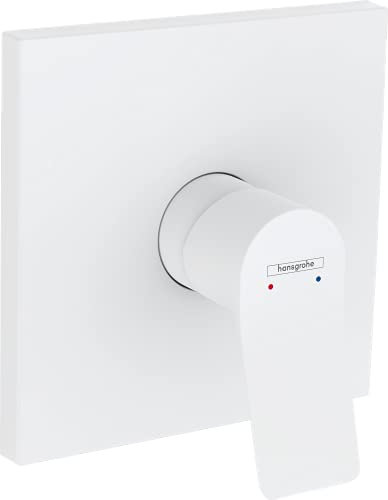 hansgrohe Wannenarmatur Vivenis, Unterputz Brausebatterie, Duscharmatur für 1 Funktion, Mattweiß