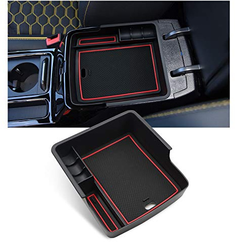 BIXUAN Ceed 2024 kompatibel mit Kia ProCeed GT CD Ceed GT SW 2018-2023 2024 Aufbewahrungsbox mit XCeed Rutschfester Matte Ablagefach Mittelkonsole Organizer Autozubehor