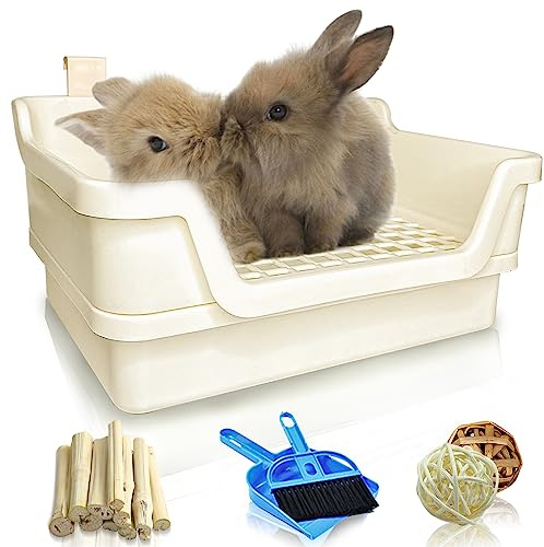Hamiledyi Rabbit Litter Box Extra Large Bunny Litter Boxes