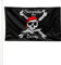 KliKil Bandera Piratas Booty Grande - 1 Bandera de Pirata pañuelo rojo para Balcon, Bandera Piratas Surrender the Booty Para Exterior Jardin y para poner en un Mastil, Pirate Flag - 90x150 cm
