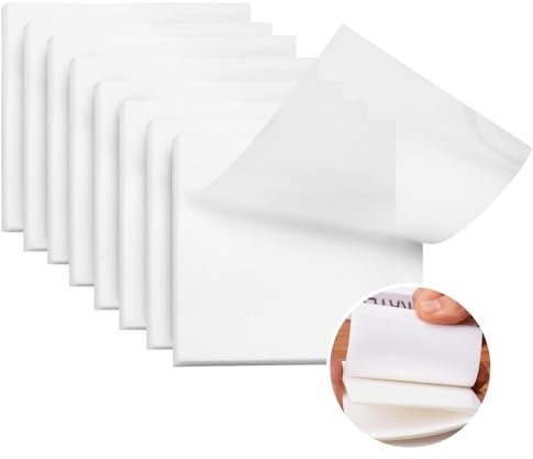 ZITFRI Haftnotizen Klebezettel transparent 400 Zettel 75x75mm, Haftnotiz Notizzettel durchsichtig Sticky Notes Haftnotizen Notes wasserfest Selbstklebend Klebezettel Papier für Schule Büro Zuhause