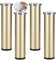 Lot de 4 Pattes de Armoires aluminium Pas de poinçonnage pieds de table basse en verre réglables Meubles Jambes Pieds de support Métal de salle de bain meuble TV,Table (40cm,Ponçage l'or)