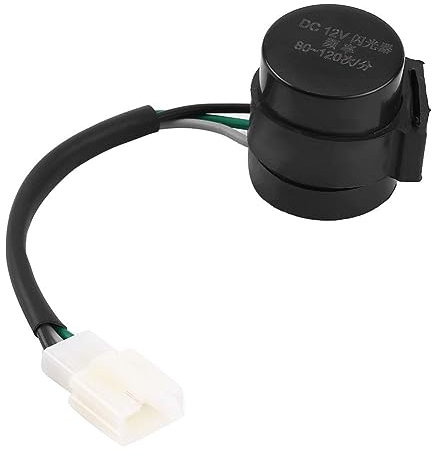 Jadeshay Signalblinker 3-Poliger, Blinker Relais für LED Blinker Runder Blinker Relais Motorrad Signal Blinker 12V für GY6 50-250cc Motorräder Roller Moped ATV