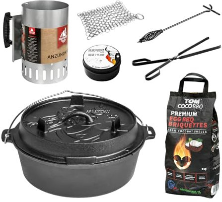 FEUERGOTT KS3805 Dutch Oven Starterset