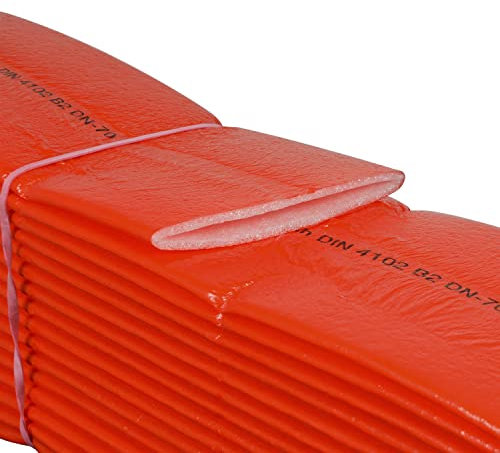 Scorprotect® PE Schutzschlauch Isolierung 4 mm rot für Abwasser Ausführung PE Schutzschlauch Abfluss (SCP-PE-S125)