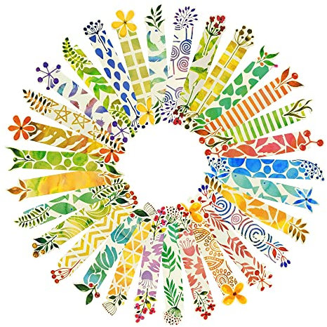 Wocoxo Natürlichen Stil Lesezeichen Papier, 30 Stück Lesezeichen Set Perfekt für Jedes Buch, Praktische Studenten Lesen Büro Schreibwaren (Pflanzen)