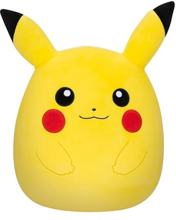 Squishmallows Pokémon x SQPK00003 - Pikachu 35 cm, offizielles Pokémon, superweich