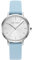Julie Julsen JJW1027SL-01 Uhr Damenuhr Lederarmband Metall 3 bar Analog blau