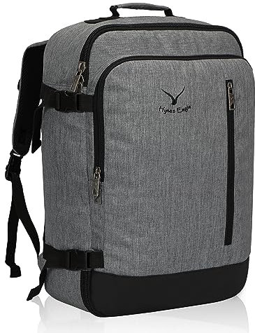 Hynes Eagle Sac à Dos de Voyage 38L Bagage à Main Avion 50 x 33 x 20 cm Sac à Dos pour Ordinateur Portable 17