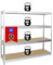 PROREGAL Schwerlastregal Dino Extra Breit 180x200x60 cm Fachlast 450kg Verzinkt Kellerregal, Lagerregal, Weitspannregal 60 cm tief