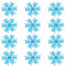JKJF 12 Pcs Snowflake Embroidery Patches Snow Iron on Patches Winter Sew On Applique Badge for Clothes Backpack Shoes Jacket Jeans Hat Dress - Blue