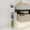 HUOLE Petit Meuble de Rangement pour Toilettes, Support pour Papiers Toilettes, Colonne, Armoire de Salle de Bain, Placard, Étagère Réglable, Pieds Résistant à l’Eau, Petits Espaces