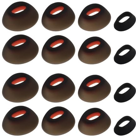 Be In Your Mind In-Ear-Kopfhörer, In-Ear-Kopfhörer, Ersatz-Kopfhörer-Aufsätze, kompatibel mit JBL Tune Flex, 4 Größen (XS/S/M/L) Schwarz, 8 Paar