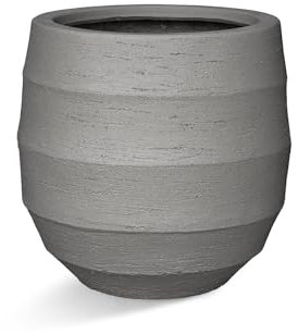 Luca Lifestyle Pflanzkübel Bordo Balloon Clay Rund Fiberglas *5 Jahre Garantie* - 70x70x70 cm - Premium Qualität - F7821