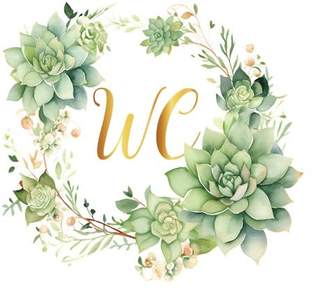 Toilette Blumen Grün Wandaufkleber Eucalyptus Pflanzen Blätter, PVC Toilettendeckel aufkleber Bad Möbel Tür Schild Dekor Abnehmbar und selbstklebend (VA-F018)