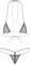 YiZYiF Maillot de Bain Femme Sexy 2 Pièces Micro Bikini Triangle Laçage Bra Top et Mini String de Bain Ficelle Monokini Mankini Sexy Erotique Swimwear Beachwear Blanc Taille Unique