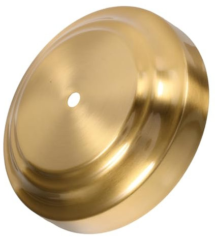 OSALADI Tischlampenfuß Sockel Rund Kupferfarben Stabil Diy Lampensockel Für Wohnraum Arbeitszimmer Vintage Lampe Ohne Schirm