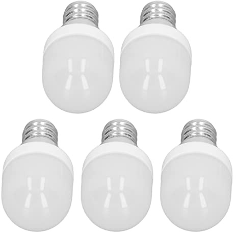 KIMISS 5 Pièces Ampoules LED Haute efficacité Ampoules LED Culot E12, Lumière Douce 1. Ampoules 5W 75LM pour Lampe de Bureau, Ventilateur de Plafond, Applique Murale AC220V, Matériau