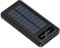 SQUADO Power Bank 20000mAh con Ricarica Solare - Caricatore Portatile, USB-C, USB per i smartphone,tablet e laptop Cavi Incorporati USB, USB-C e Micro USB bianco e nero colore