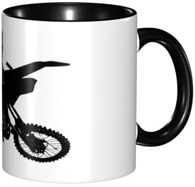 Anceky Motocross Dirt Bike Mugs Coffee Mug 11Oz Drinking Cups Tea Mug Ceramic Mugs for Women Men Gifts
