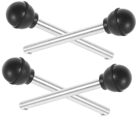 POPETPOP Weight Stack Pins for Gym Machines 4pcs Black Steel Gym Pin Accessories Secure Weight Selector for Workout and Bench Fitness Equipment