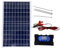 ZiStarlilife Kit de panel solar monocristalino, 10 W, 12 V, 18 V con sistema de carga de controlador, para carga de batería portátil al aire libre, IP65 impermeable (controlador de 10 A)