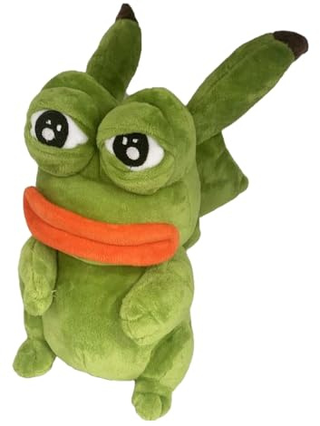 KREATIONS Schrullige Pepe Dekofigur Frosch mit großen traurigen Augen