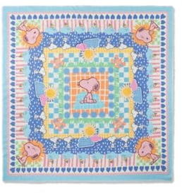 CODELLO 61T0041 PRINTED SQUARE COTTON SNOOPY PATTERN MIX 120X120CM