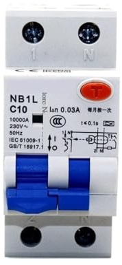 Disjoncteur différentiel NB1L RCBO Type A 32A 40A 30MA (1 pièce)(32A)