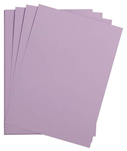 Clairefontaine 975277C Packung mit 25 Bastelkartons Maya, 185g, DIN A4, 21 x 29,7cm, 1 Pack, lila