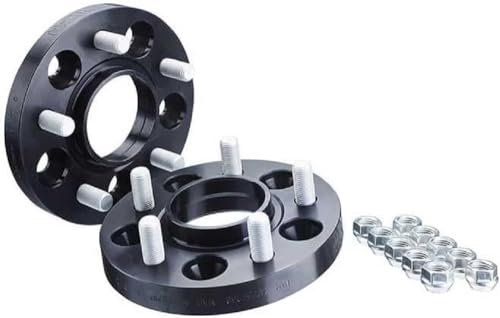 H&R DRM-System Spürverbreiterungsatz 36mm pro Achse - Lochkreis 4x100 - Mittenzentrierung 54,1mm - System M12x1,5 - kompatibel mit Fiat/Kia/Mazda/Toyota - Schwarz