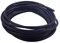 KONMAY Cordon Rond en Cuir véritable - 4.6 m 5.0mm Cordon Rond en Cuir pour La Fabrication de Bijoux, Noir