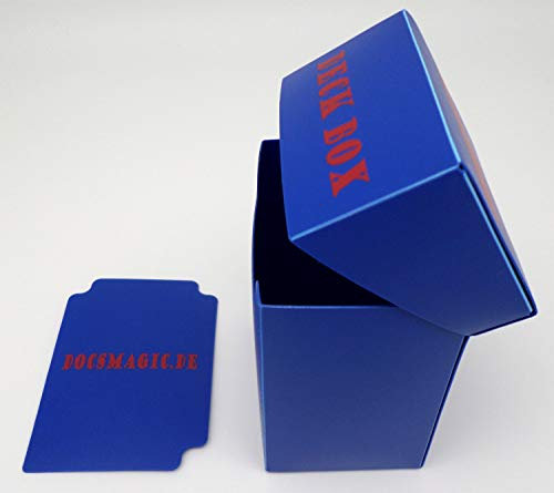 docsmagic.de Deck Box Blue + Card Divider - Porta Mazzo Blu - PKM - YGO - MTG