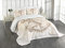 ABAKUHAUS Anker Tagesdecke Set, Marine Rope Sommerferien, Set mit Kissenbezügen Waschbar, für Doppelbetten 264 x 220 cm, Creme