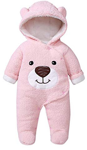 Walabe Vetement Bebe Garcon/Fille Naissance Combinaisons Manteau A Capuche Hiver Chaud Vetements Bebe Garcon 0-18 Mois Blousons Bebe