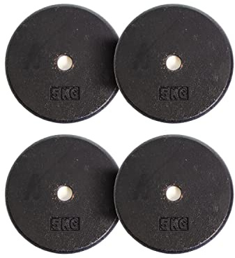 BODYPOWER 5Kg Pro-Style Standard Weight Plates (x4)