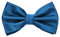 MASADA Herren Fliege Blau Seidenlook, stufenlos verstellbar, handgefertigt, Hakenverschluss - 12 x 6 cm 100% Polyester