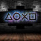 ERSHA Encadré Playstation Console Gaming Arena 5 pièces Toile Impression Murale Art déco