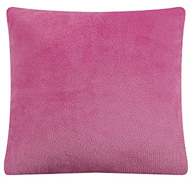Mixibaby Kissenbezug Dekokissen Kissenhülle Kissen Bezug Sofakissen Plüsch Flanell 40X40, Farbe:Rosa Violett