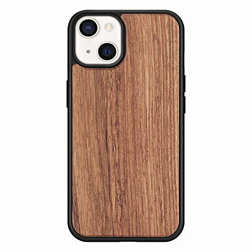 COQUE arrière pour iphone XR, de Protection Fine en Grain de Bois d'origine Naturelle, de téléphone pour Apple iphone XR-Palissandre