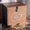 Grande urne Bois Merci avec Cadenas | 25 x 25 x 20 CM | Urne Mariage champetre - Urne Anniversaire, Bapteme, Communion, départ à la Retraite - Cagnotte en Bois Merci - Cadeaux invités Mariage
