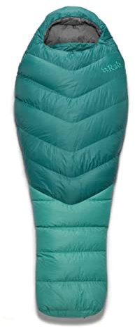 Rab Damen Alpine 400 Schlafsack, Atlantis, Regular Left