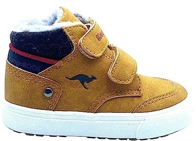 KangaROOS Unisex Kinder Kavu Primo V Sneaker, Tan Yellow Rouge, 29 EU
