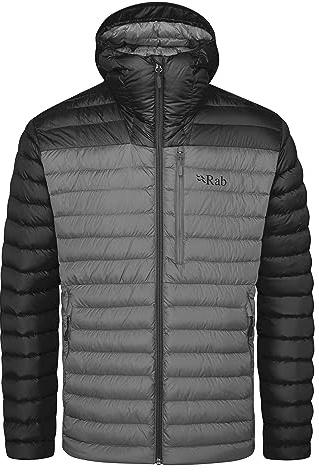 Rab Men's Microlight Alpine Down Jacket - Black/Graphene - XXL